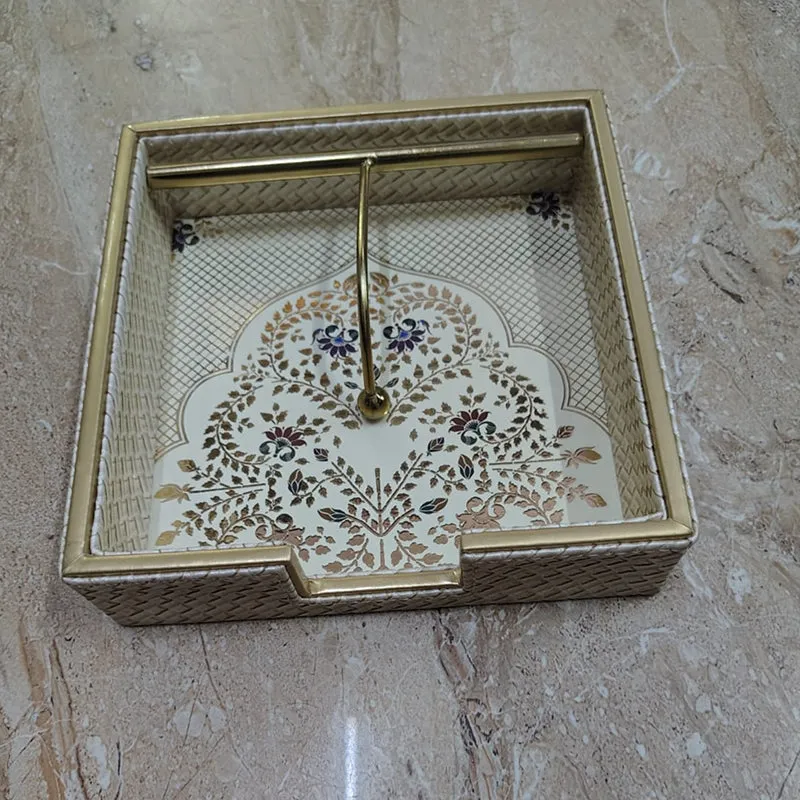 Motif Greys Faux Leather Tissue Box media 4