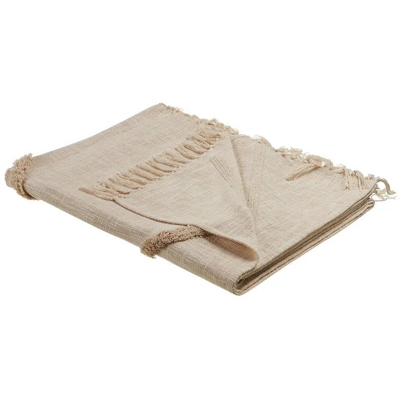 Woven Roots Cotton Throw - Off White media 6