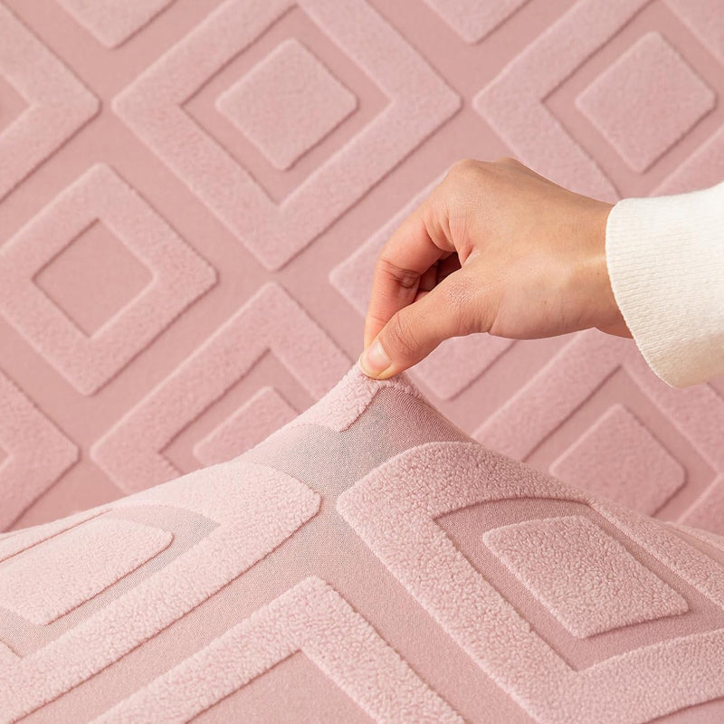 Velvyra Jacquard Sofa Cover - Pink media 8