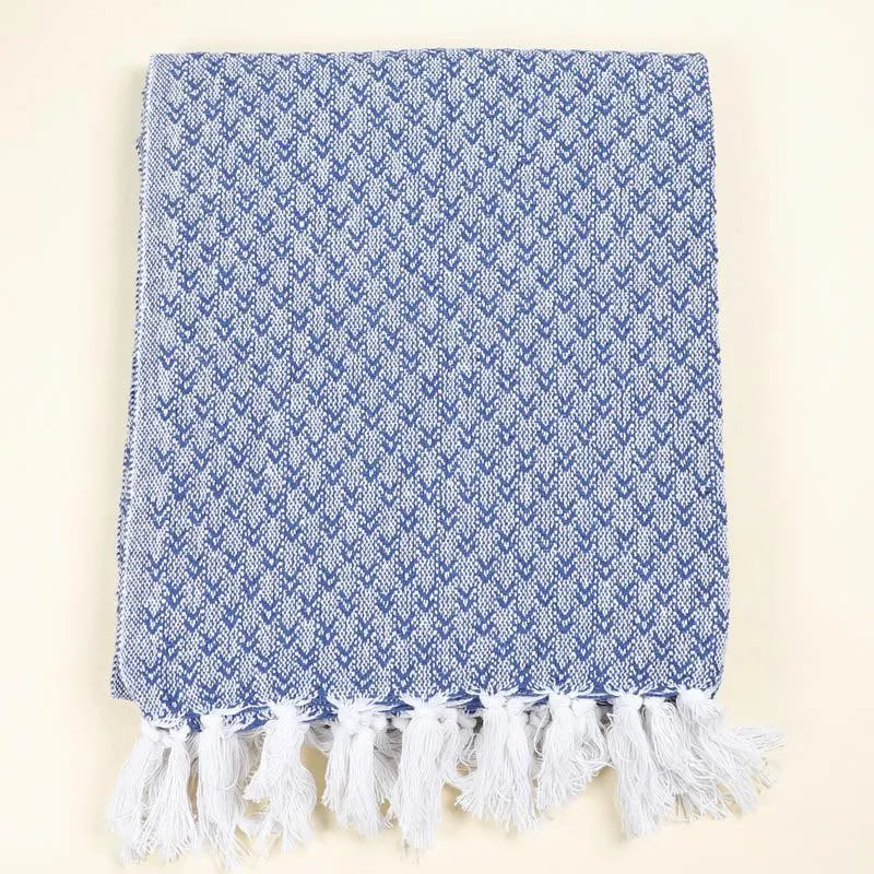 Azira Cotton Throw - Royal Blue media 3