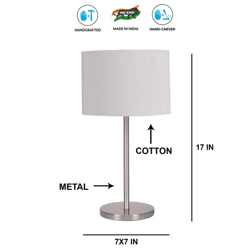 Noctra Orin Glow Metal Table Lamp - Grey media 8