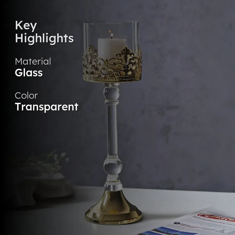 Aurum Crest Pillar Candle Holder media 2