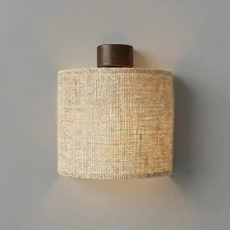 Plenaris Jute & Wooden Wall Lamp media 6