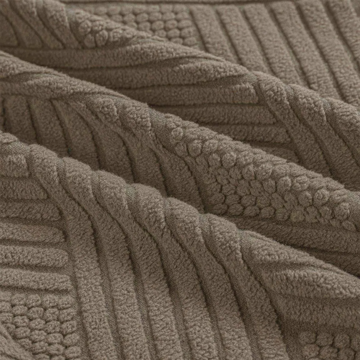 Close-up of the chair covers' raised geometric textured surface