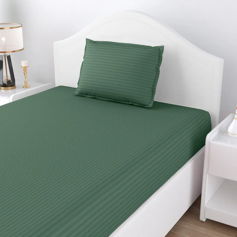 Sofia Solid Microfiber Bedsheet (Brown) - 150 GSM media 7