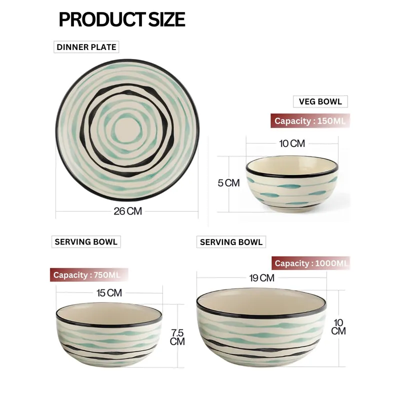 Sitara Stoneware Dinner Set - 10 Piece Set media 7