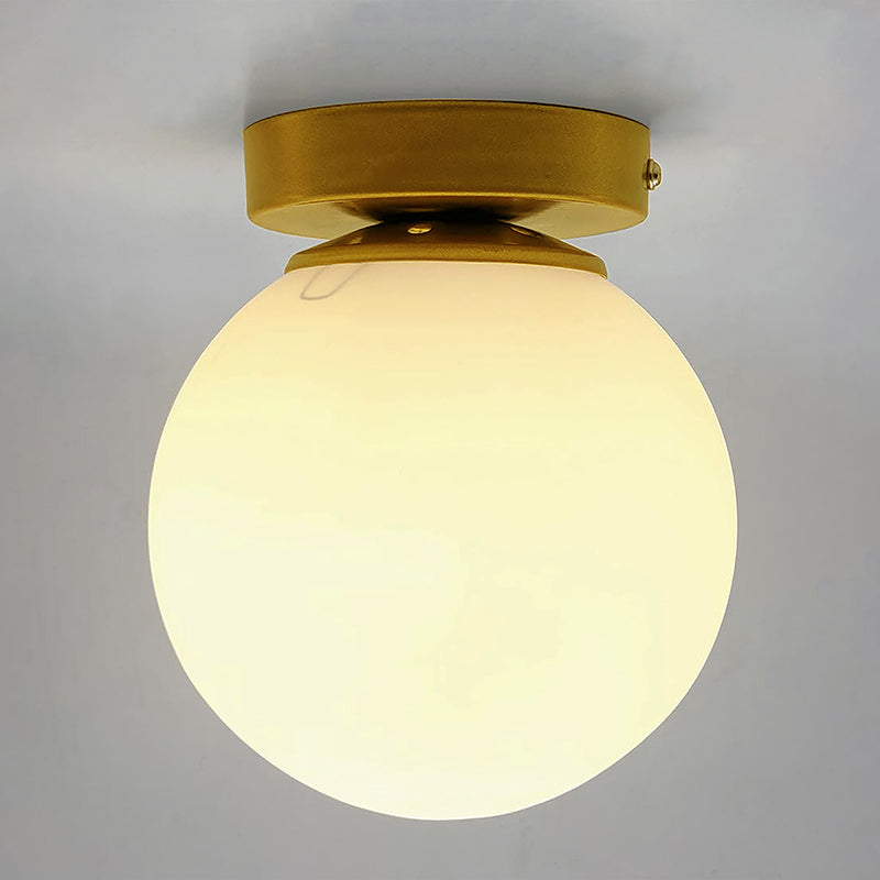 Orbum Glass Ceiling Lamp - White image 3