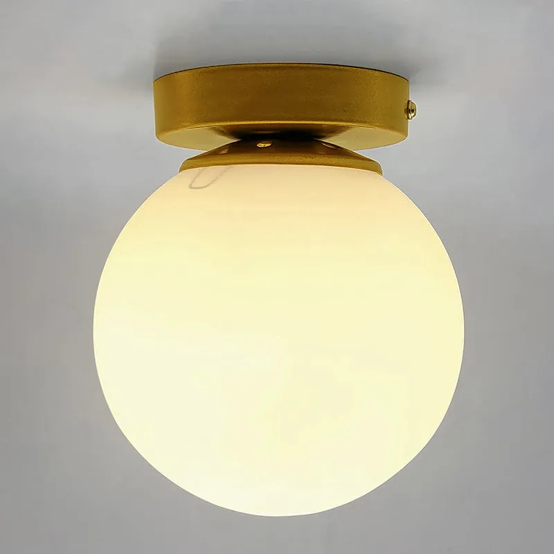 Orbum Glass Ceiling Lamp - White media 3