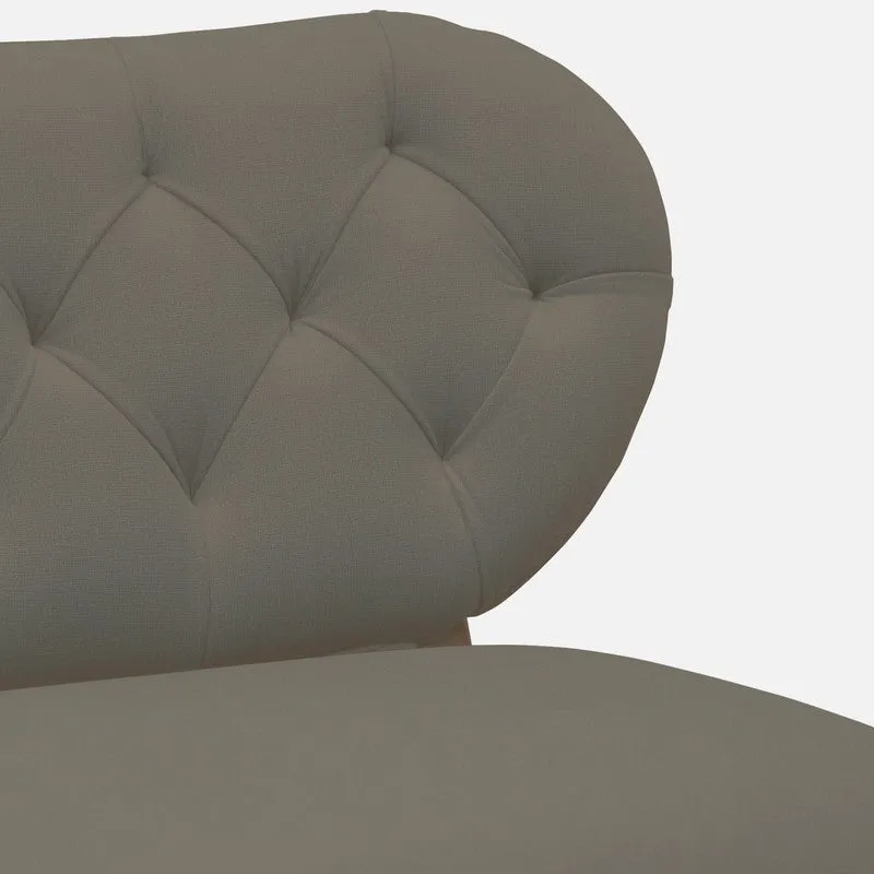 Racknest Rose Wood Accent Chair - Grey media 7