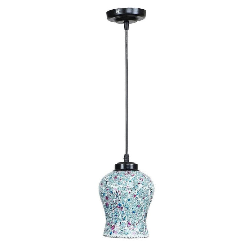 Indigo Delight Glass Ceiling Lamp media 4