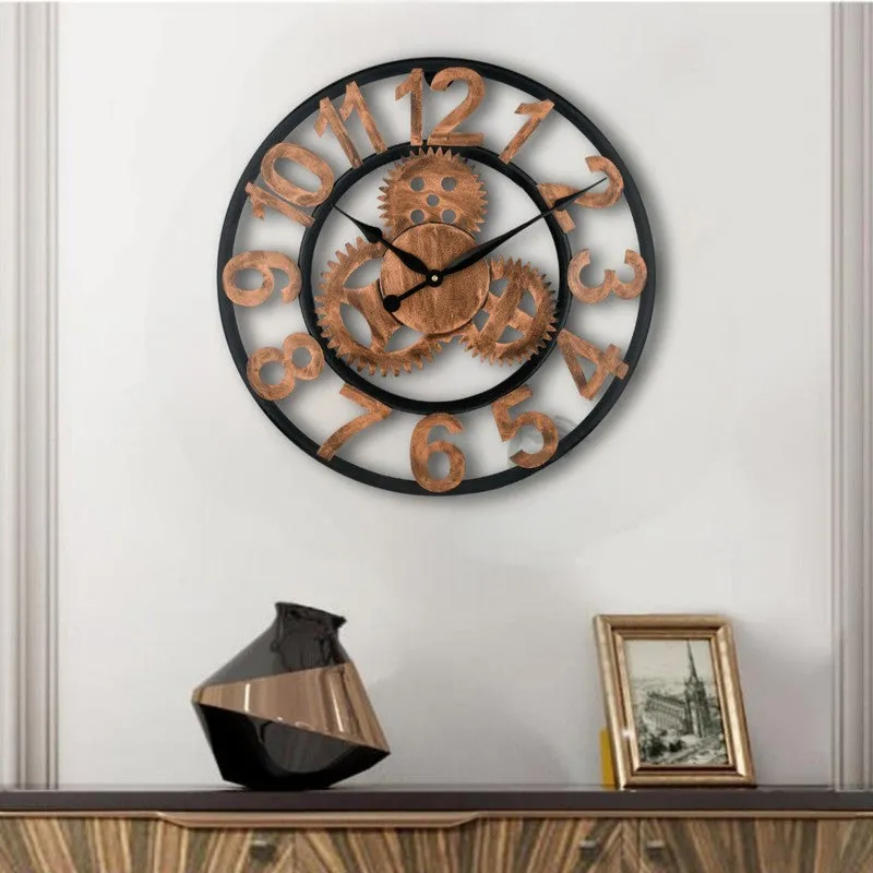 Pulses Silent Wall Clock - Bronze media 1