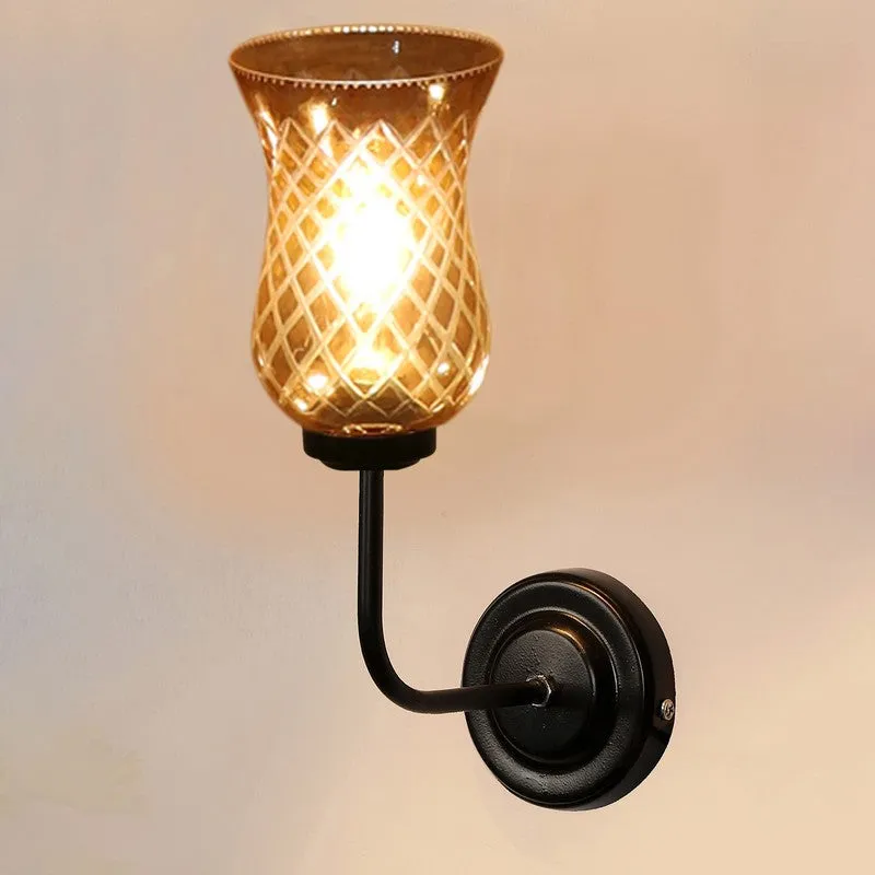 Amber Shine Glass Wall Lamp media 7