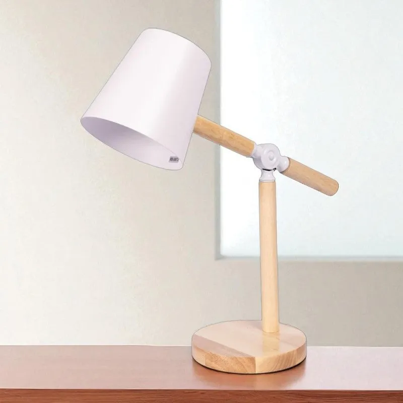 AarviDecor Jensen Decorative Metal Table Lamp - White media 6