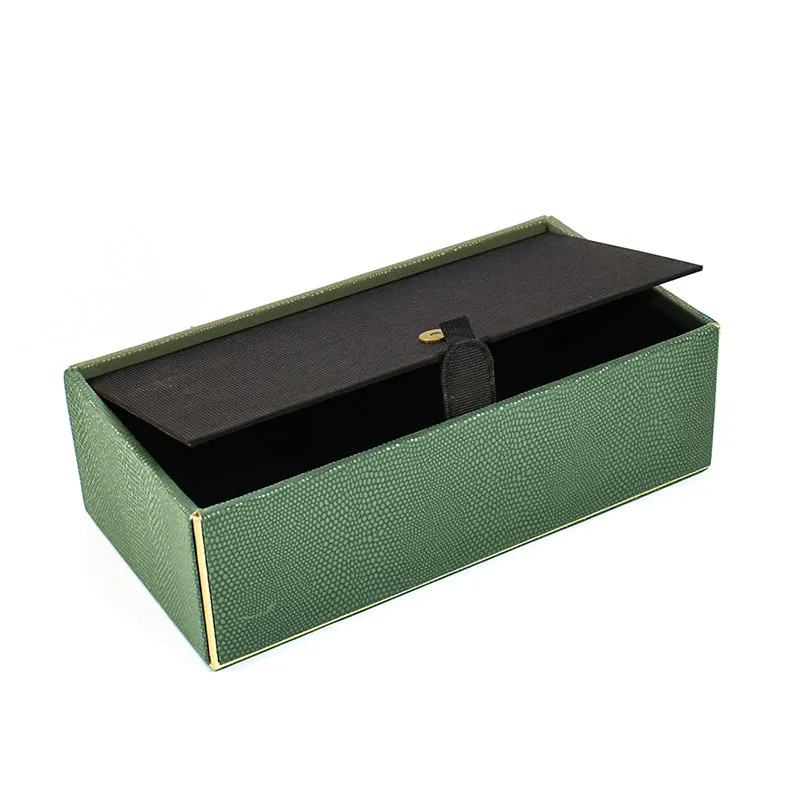 Tisquo Edge Faux Leather Tissue Box - Olive Green media 6