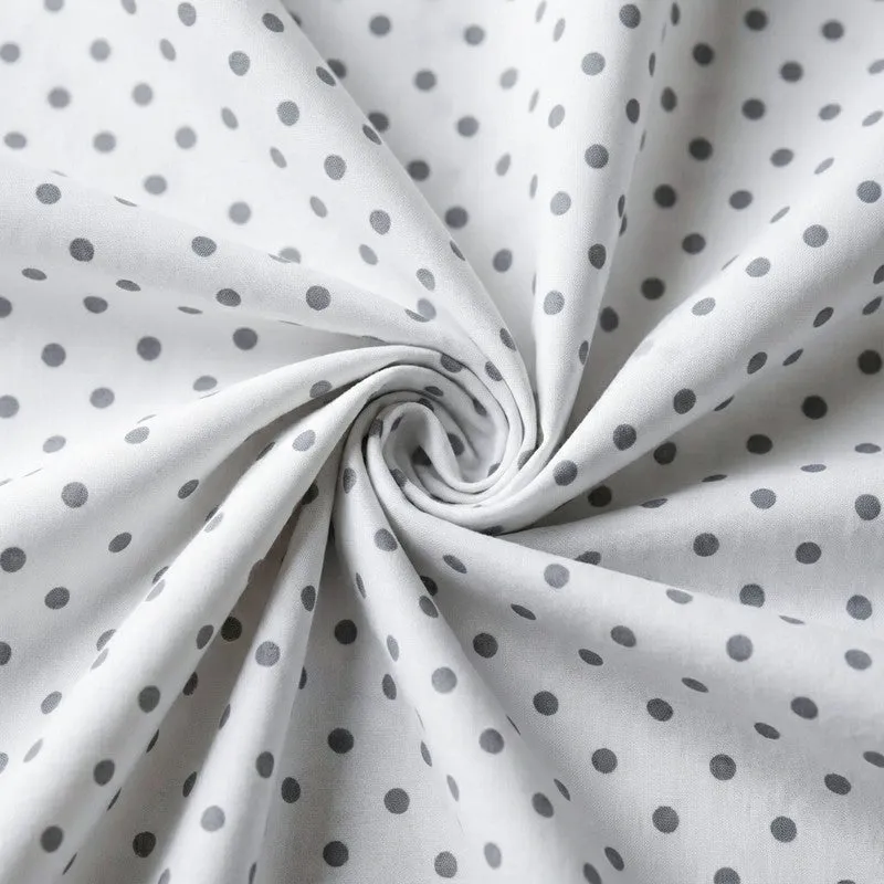 Serene Blooms Cotton Bedsheet (Grey) - 180 TC media 5
