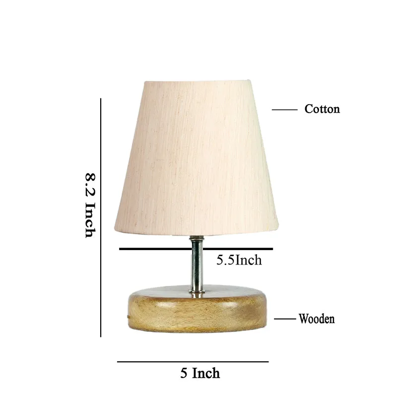 Petricho Fabric Table Lamp - White,Brown media 4