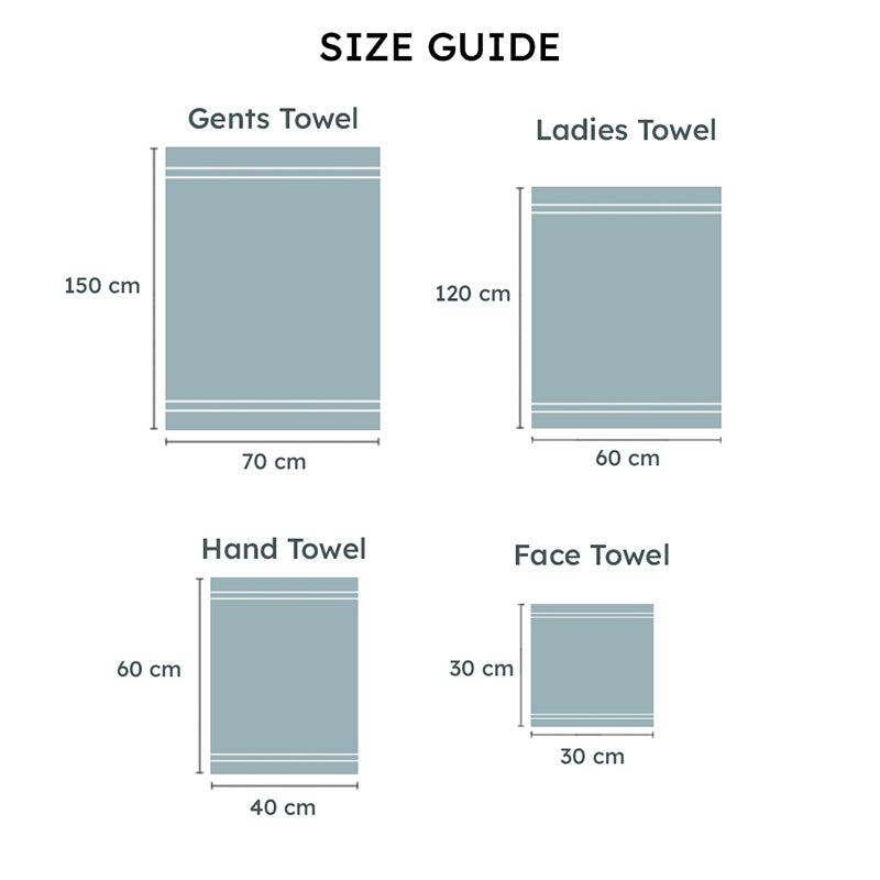 Blue Oh-so-soft Towel (Set of Six) image 5