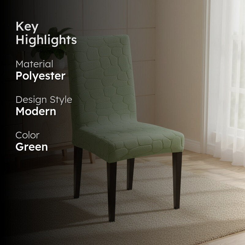 Elvra Classic Chair Cover-Green media 2