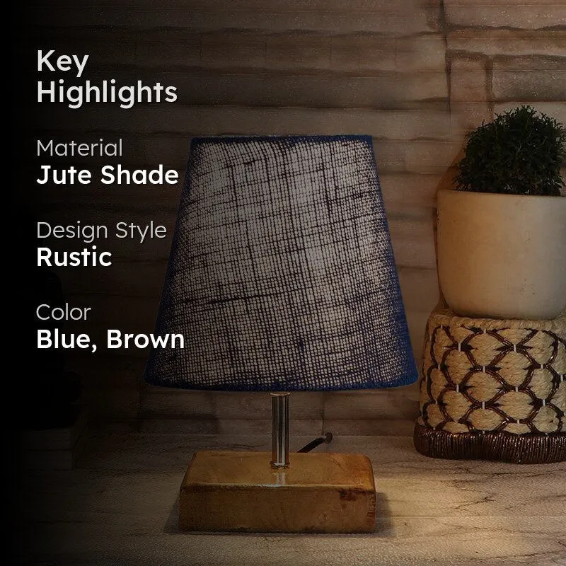 Tryda Jute Table Lamp - Blue,Brown media 2