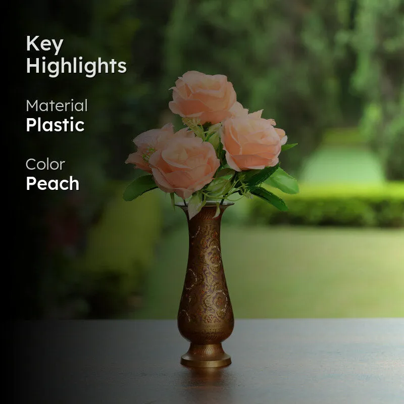 Fiora Artificial Rose Peach media 2