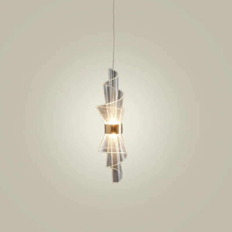 Luma Twisted Acrylic Ceiling Lamp media 5
