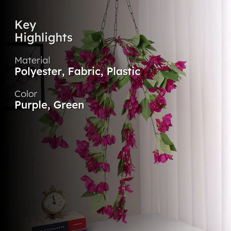 Peternia Artificial Plastic Bougainvillaea - Purple media 2