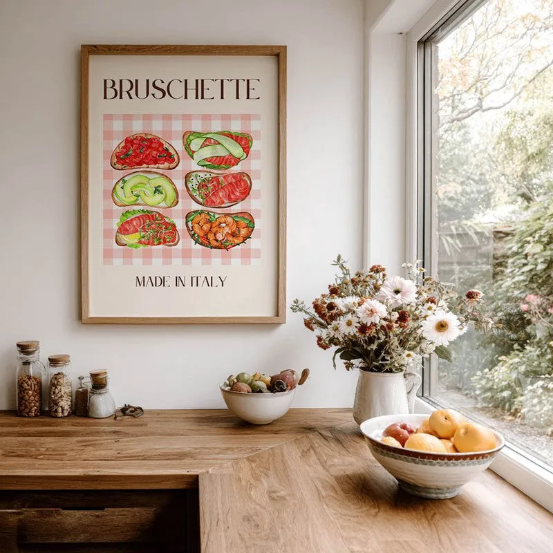 Bruschette Collection Archival Canvas Wall Art - Brown media 7