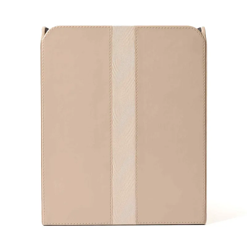 Veltrix Faux Leather Dust Bin - Beige media 8