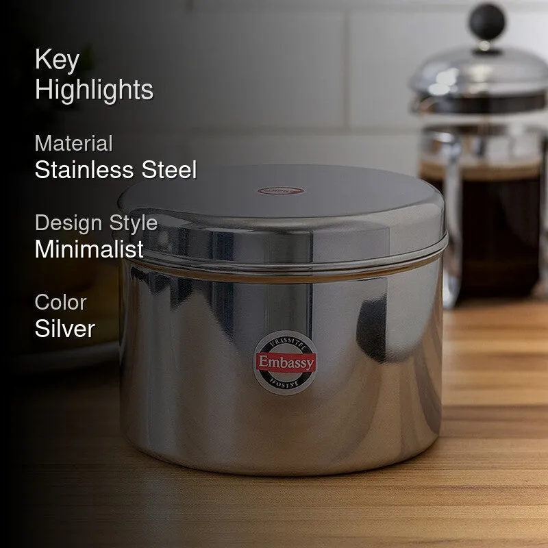 Old School Stainless Steel Storage Container - 2750 mL media 2