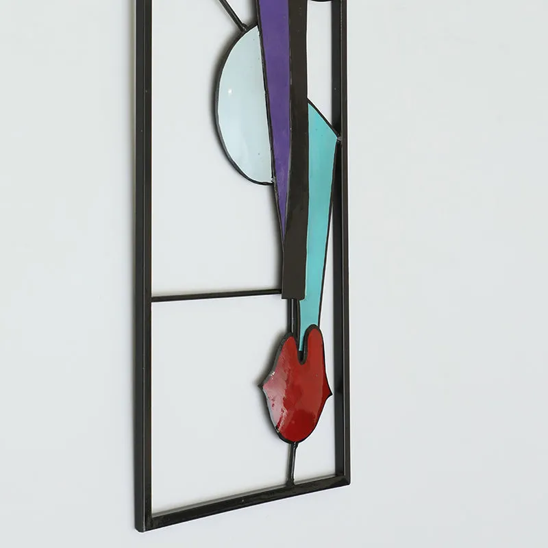 Abstract Face Metal Wall Accent media 4