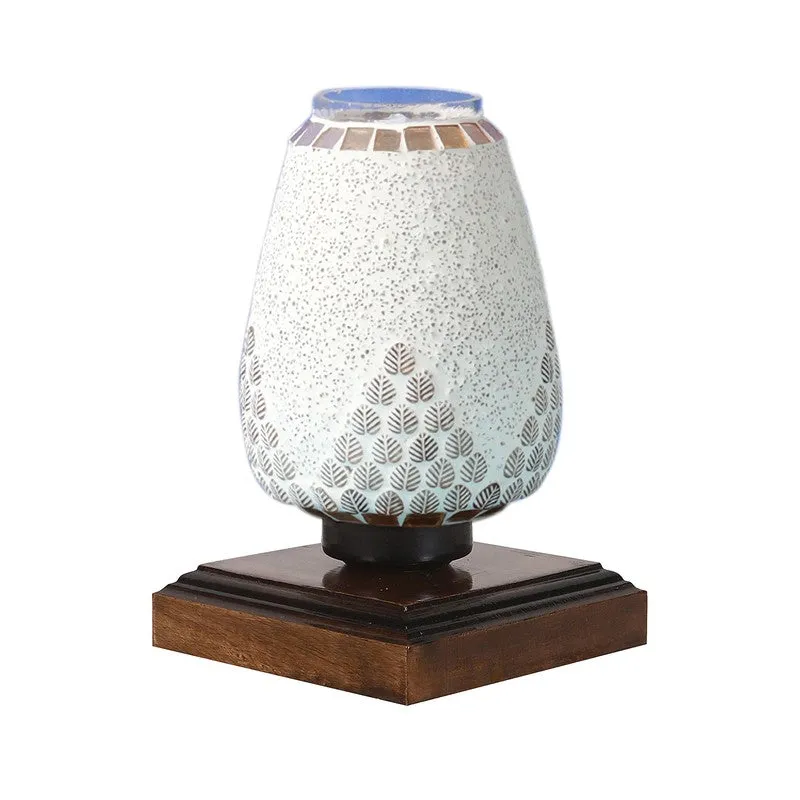 Lunero Glass Table Lamp With Wooden Base media 5