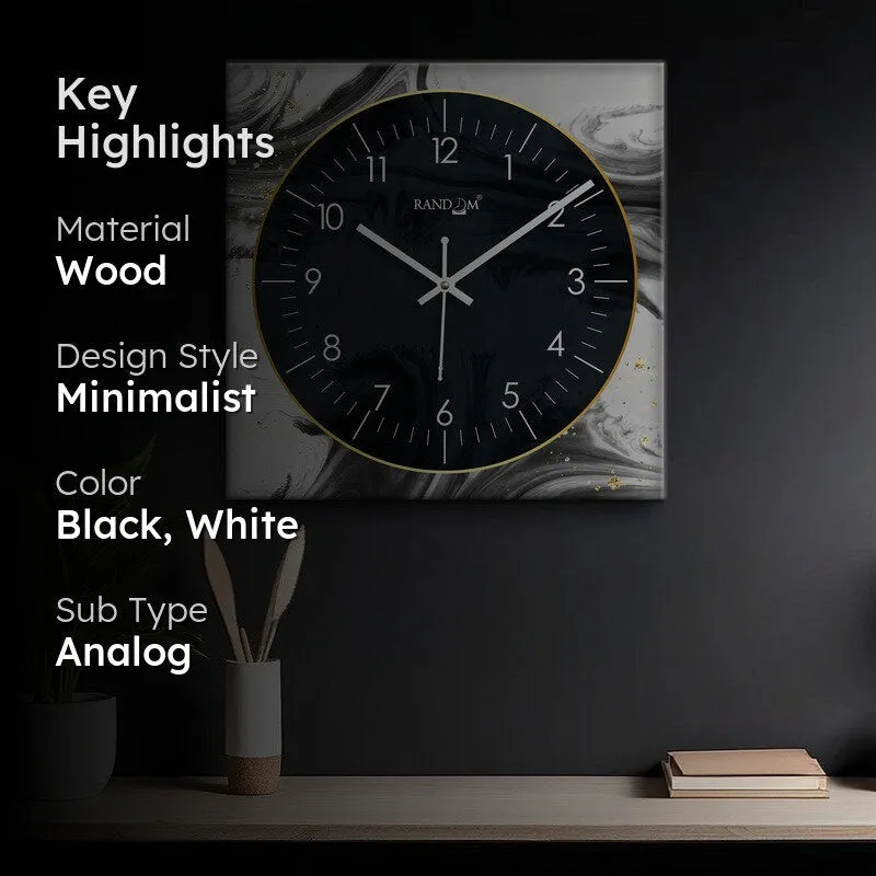 Calira Analog Wall Clock - Black media 2