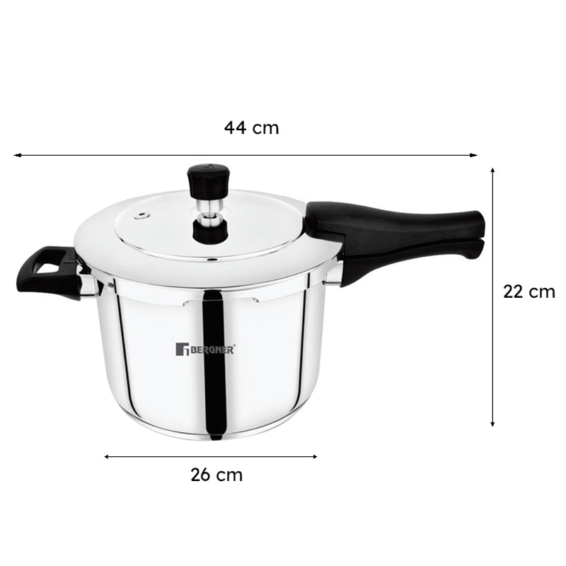 Bergner Induction Safe Pressure Cooker - 6500 ml/22 Inches media 9