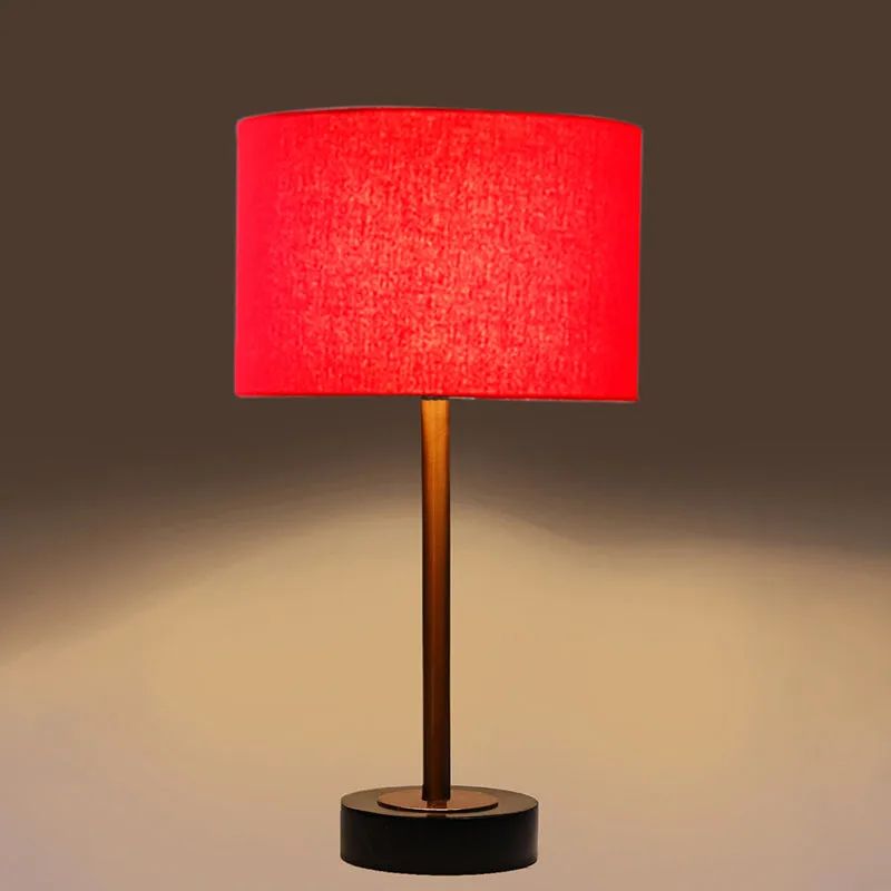 Cotin I Rodin Wooden Table Lamp - Red,Copper,Black media 6