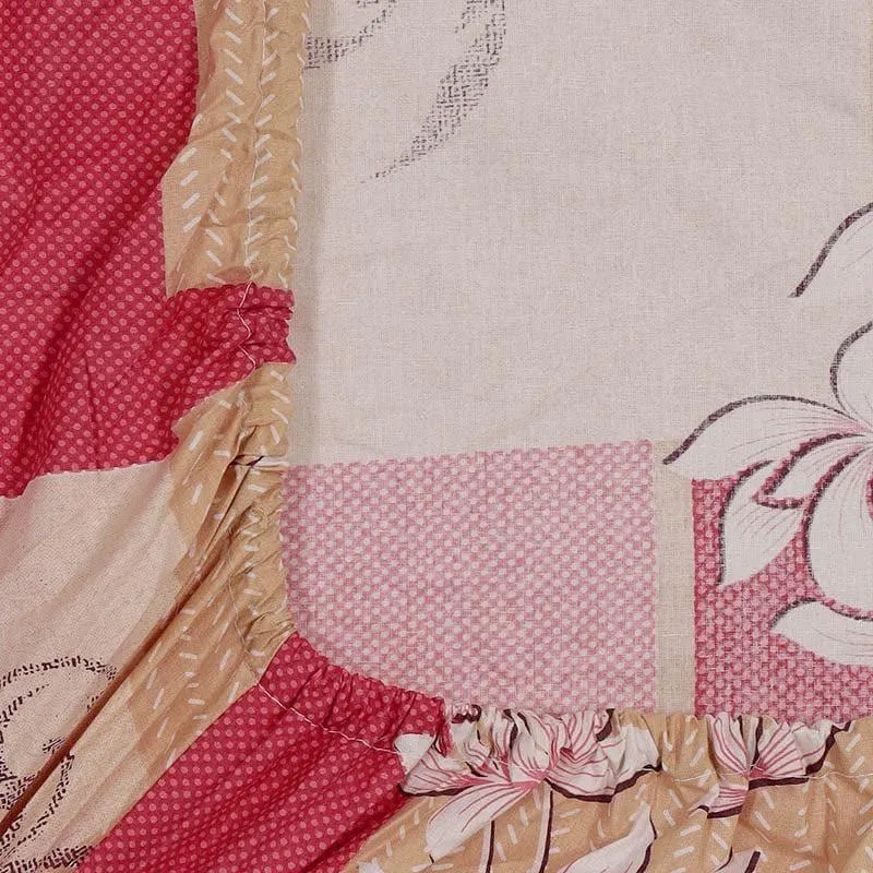 Carmine Paloma Cotton Bedsheet - 400 TC media 5