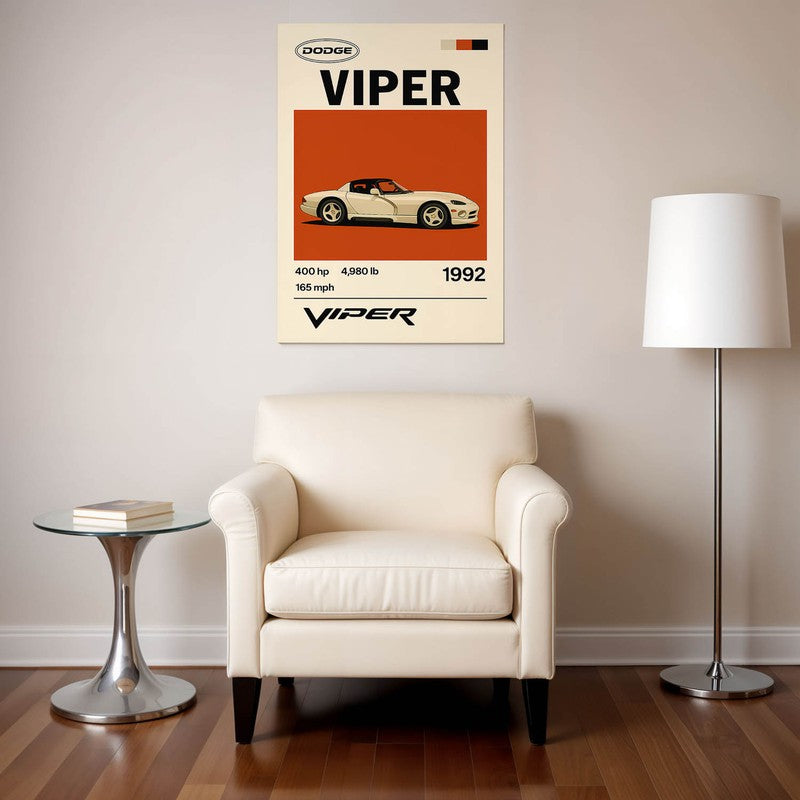 Dodge Viper Legacy Wall Poster