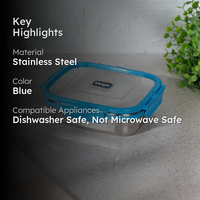 Meal Mate Lunch Box (Light Blue) - 575 mL media 2