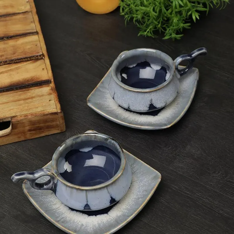 Halmi Handmade Cup & Saucer - 240 ML media 1