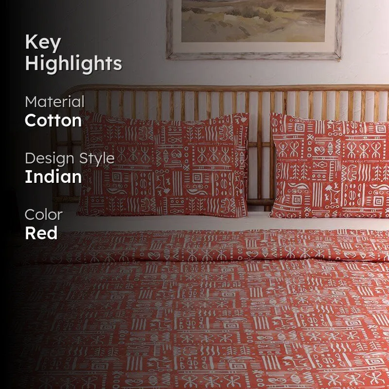 Gamathi Red Cotton Dohar media 2
