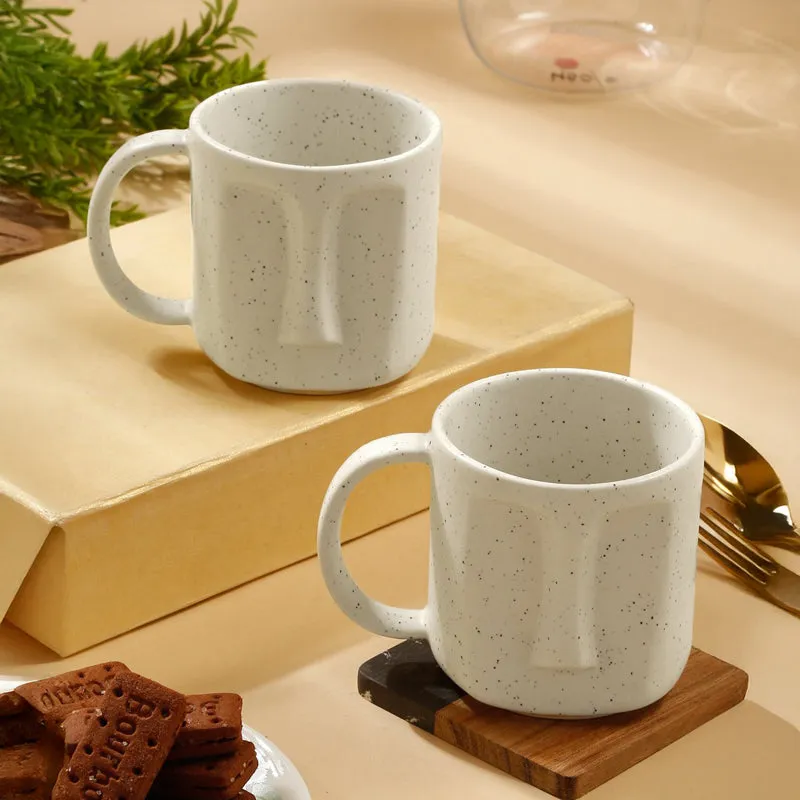 Cuppa Stoneware Coffee Mug (420 mL Each,White) - Set Of Two media 1