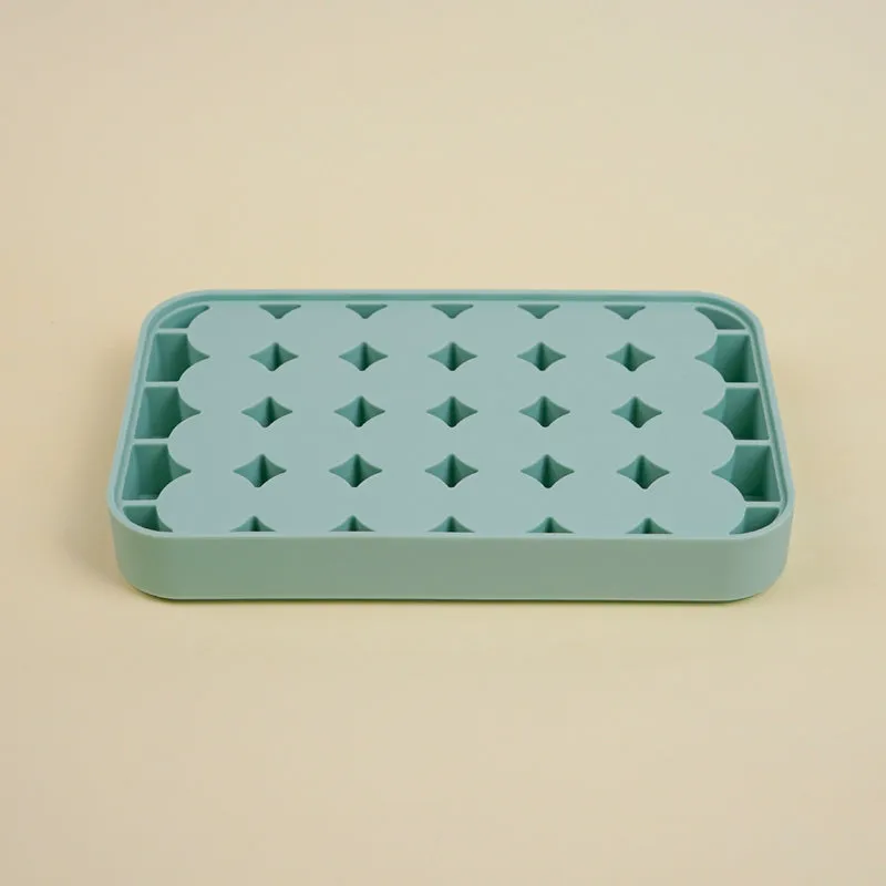 Geometric Silicone 24-Cube Ice Mould - Green media 6