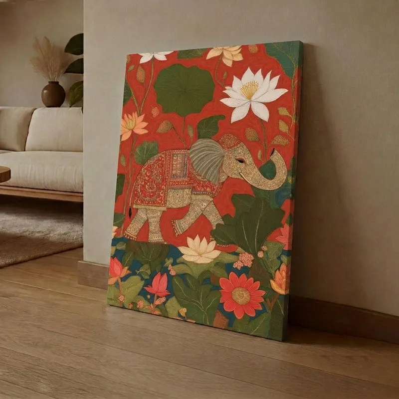 Temple Tusker Canvas Wall Art media 1