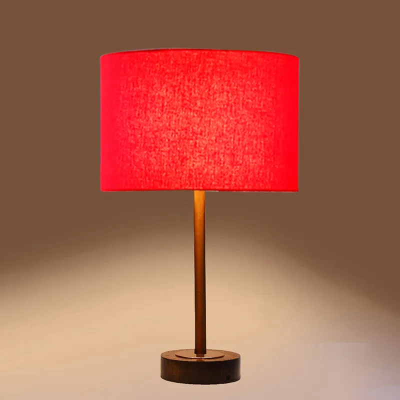 Cotin I Rodin Wooden Table Lamp - Red,Copper,Brown media 6