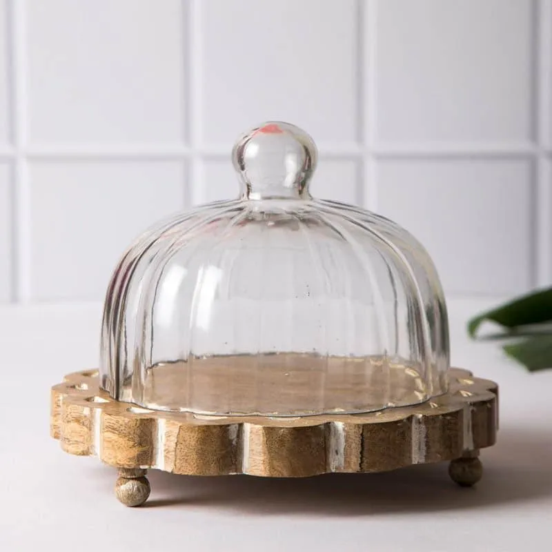 Curvilova Cake Stand With Dome - Set Of Two media 3