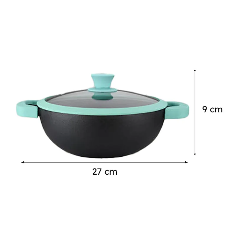 Bergner Cast Iron Kadhai With Lid - 3800 mL/11 Inches media 10