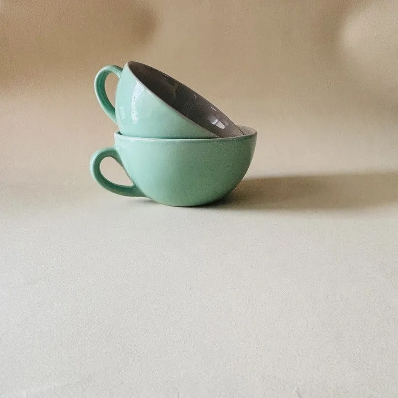 Zen Ceramic Coffee Mug (320 mL Each) - Set Of Two media 4