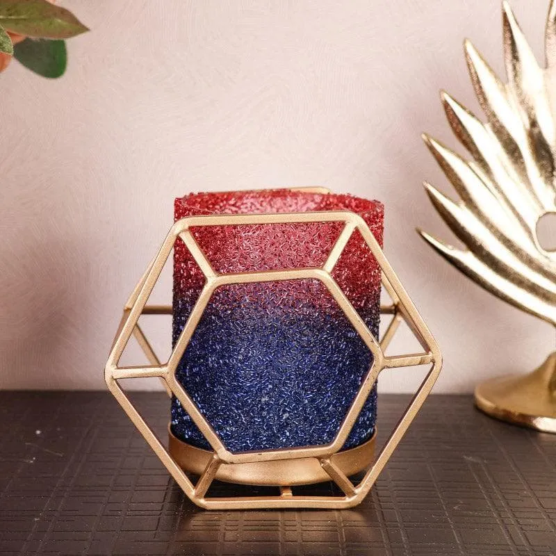 Suzette Votive - Blue & Red media 5