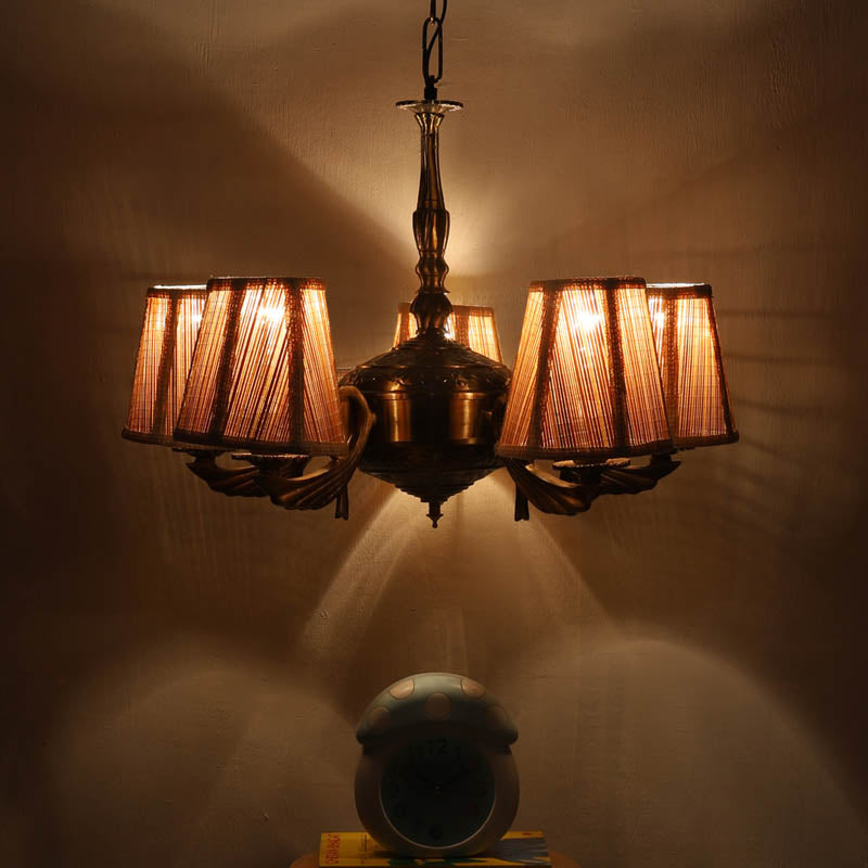 Byzantine Conical Golden Antique Ceiling Lamp