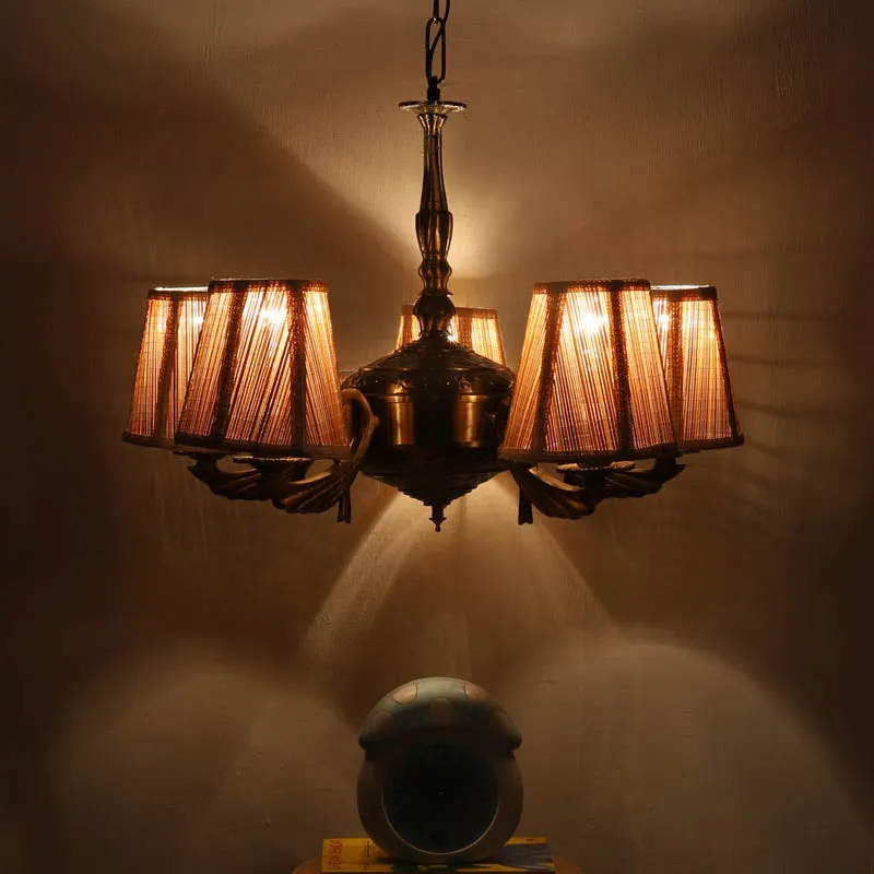 Byzantine Conical Golden Antique Ceiling Lamp media 1