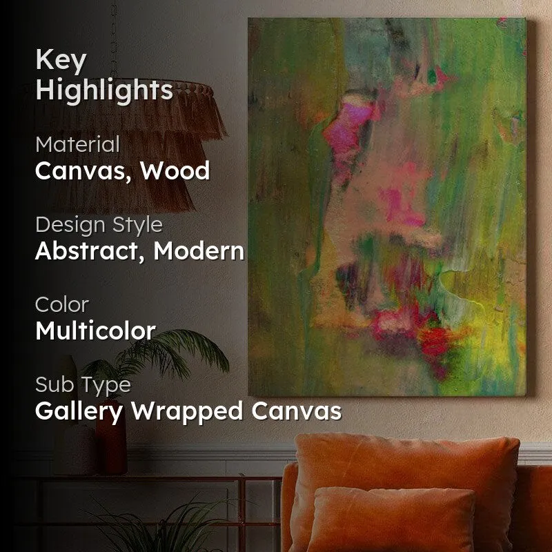 Fern Abstract Canvas Painting - Gallery Wrap media 2